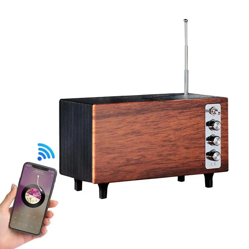 penerima radio retro desain vintage radio kecil mini