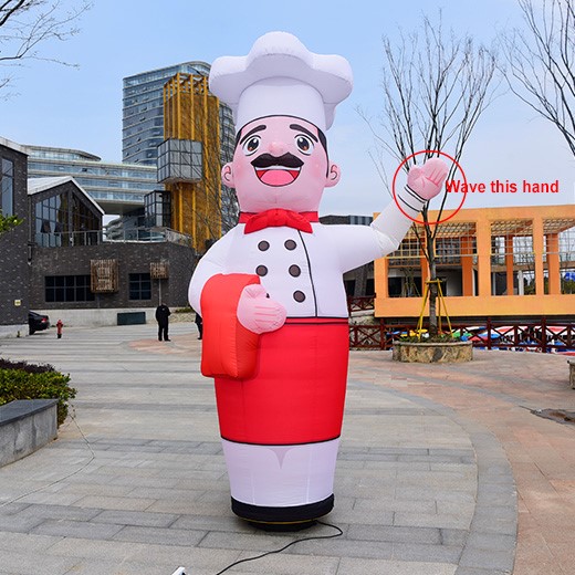 penari pria tiup dengan tangan melambai - balon sky guy CHEF