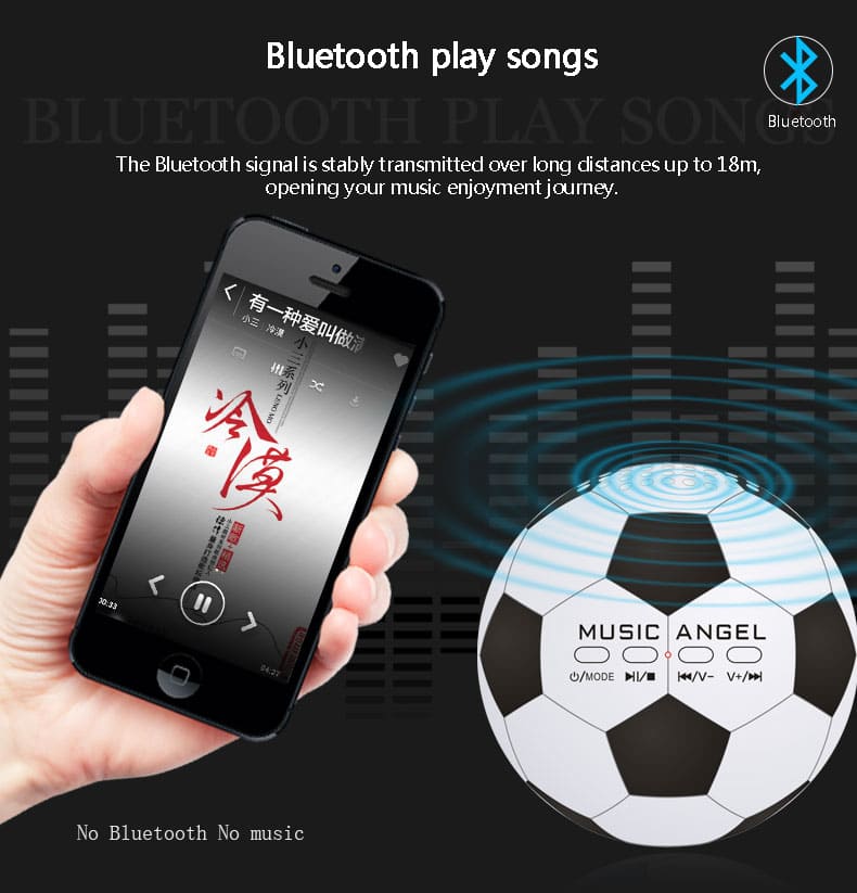 Speaker bola mini Bluetooth untuk PC atau ponsel