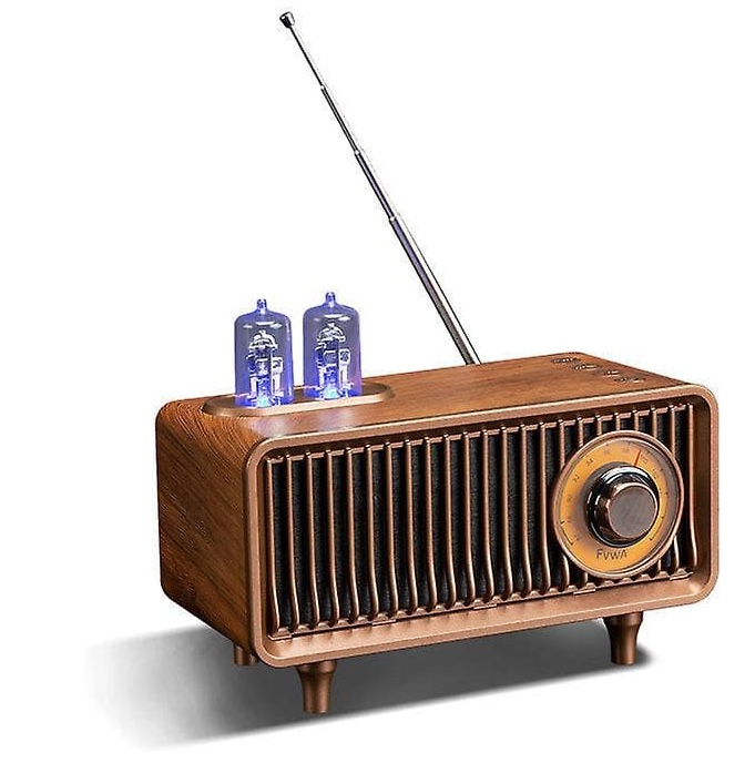 Radio bluetooth kayu antik retro