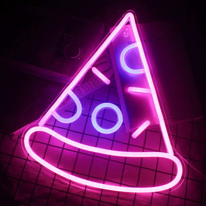 pizza - Logo tanda neon LED
