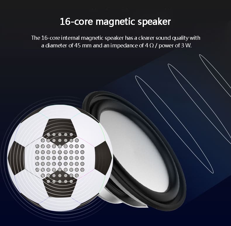 speaker ball football mini untuk ponsel portabel